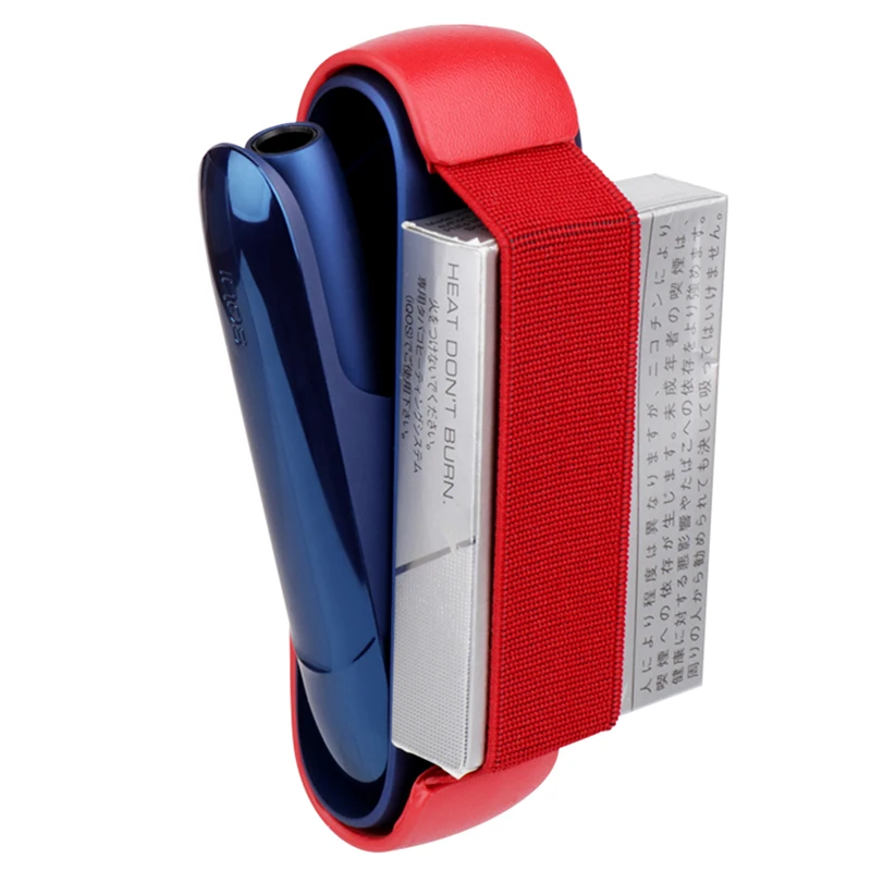 

New Clip Solid Color Case For use with IQOS 3.0 vape Accessories PU Leather Storage Protective Cover Portable Cases QUICK SEND