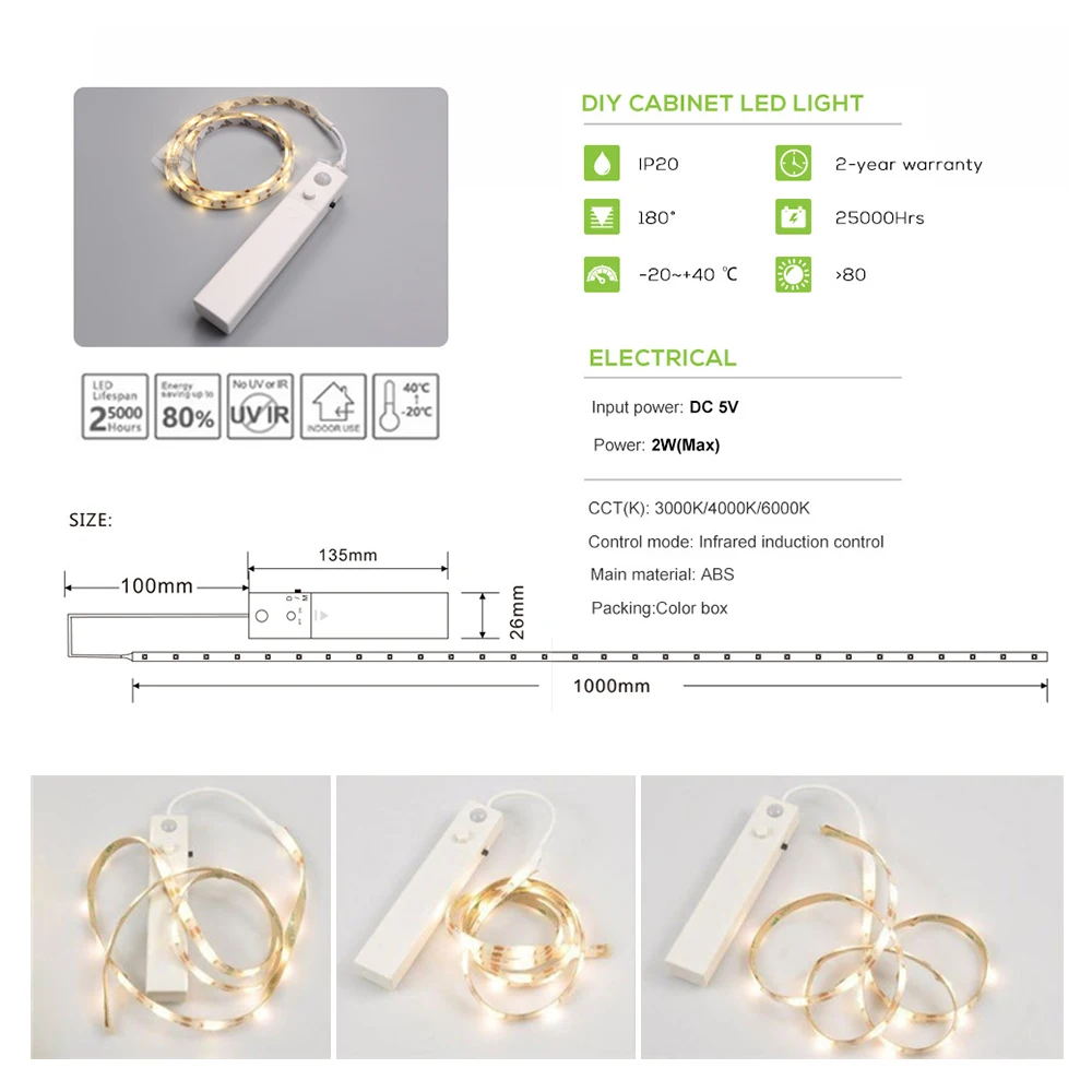 Tiras de Led de movimento ativado luz da Motion Light : Lights With Motion Sensor