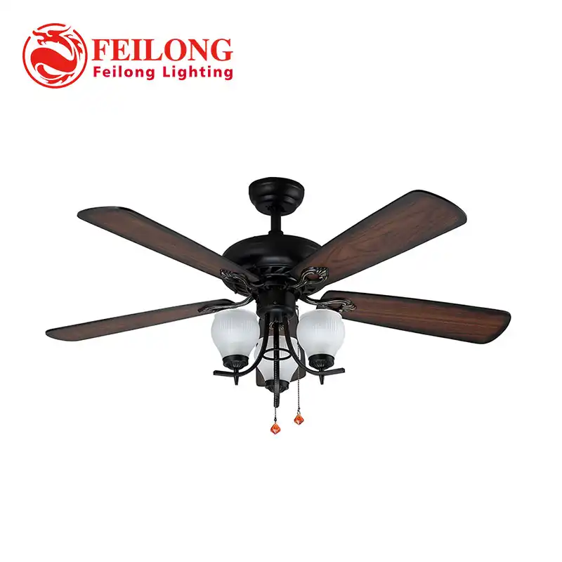 Decorative Ceiling Fan 5203 With Light Kit Pull Chain Control