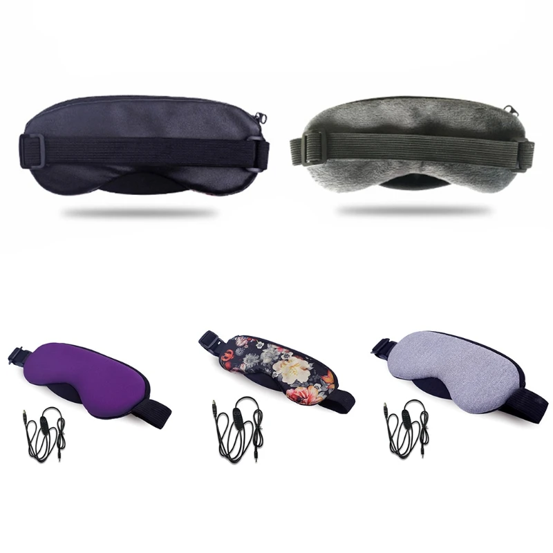 New Temperature Control Heat Steam Cotton Eye massager Mask USB Charging Brain Electric Health Care Tools Stress Relief