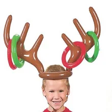 Рождественские украшения рога Детские уличные игрушки Метание игра родитель-ребенок надувной Рождественский подарок Детская игрушка окружающей среды