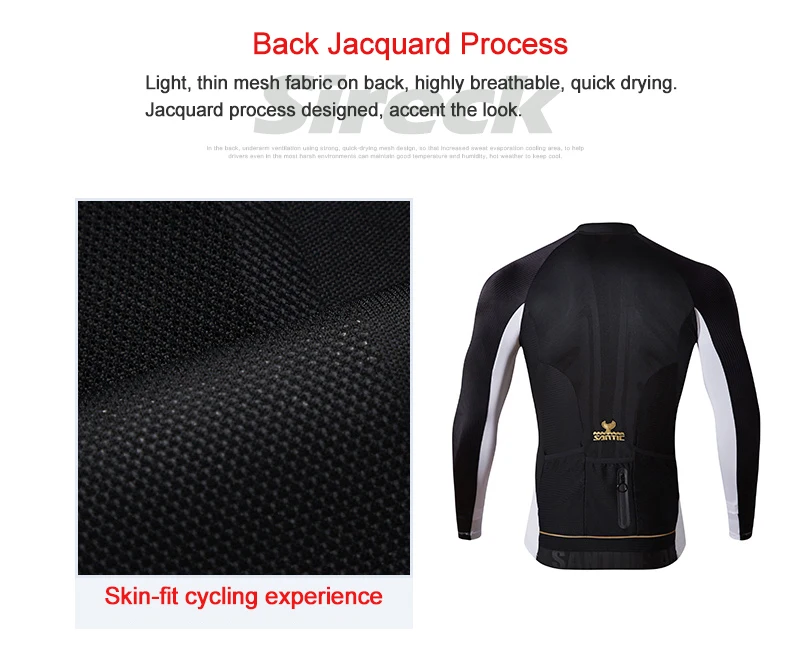 Santic бренд трикотаж Мужчины Pro Team MTB дорожный велосипед трикотаж импортная ткань дышащая велосипедная одежда Ropa Ciclismo