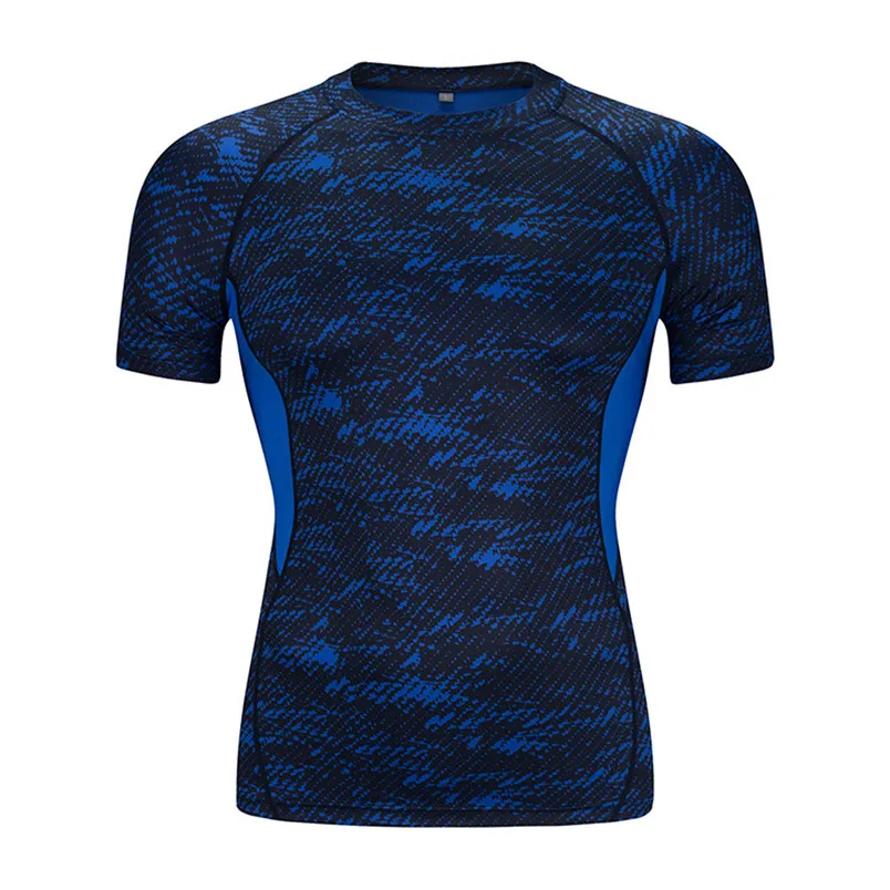 New Running t shirt Men Gym Sport T Shirt Fitness Training Quick Dry Stretch Top Fitness Gym T Shirts Muscle #3n15 (3)