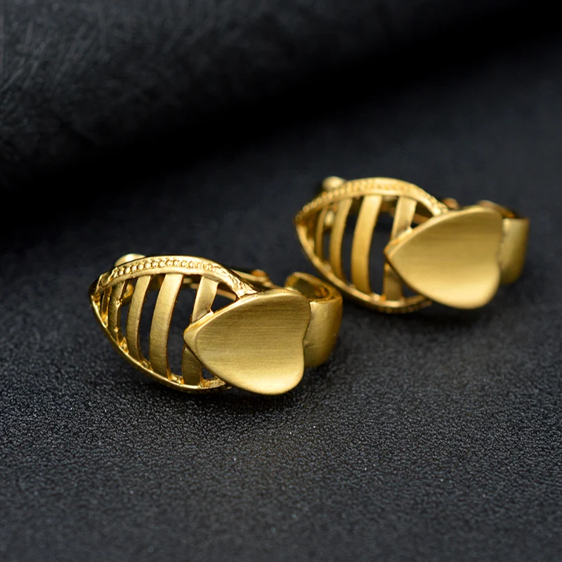 Женские серьги клипсы Sunny Jewelry Клипсы из цинкового сплава с вырезами в форме