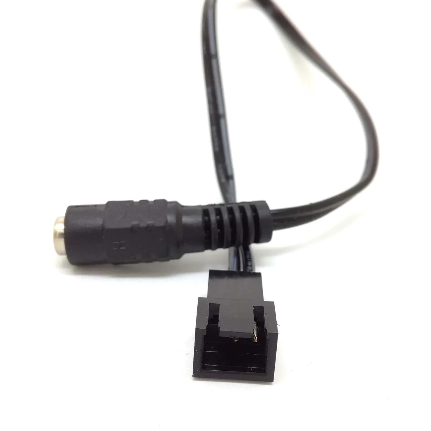 PC 3pin/2pin المشجعين الذكور إلى 5.5x2.1 مللي متر الإناث DC الطاقة كابل 12 v 9 v 5 v مروحة الطريق محول محول الحبل