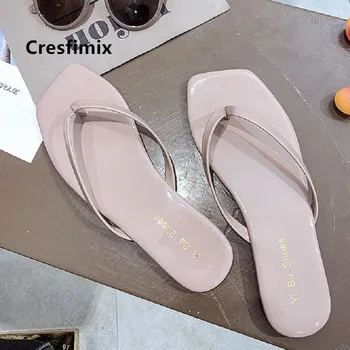 

Cresfimix women cute light weight comfortable flip flops lady fashion casual street & beach flip flops femmes tongs a5271