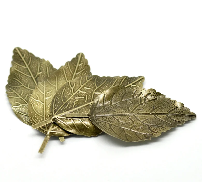 DoreenBeads 30 шт. Φ Leaf с бронзовой филигранью под старину 6 6x3 3 см (2 5/8 дюйма фурнитура
