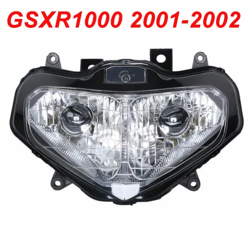 

For 01-02 Suzuki GSXR1000 GSX-R GSXR 1000 K1 K2 Motorcycle Front Headlight Head Light Lamp Headlamp CLEAR 2001 2002