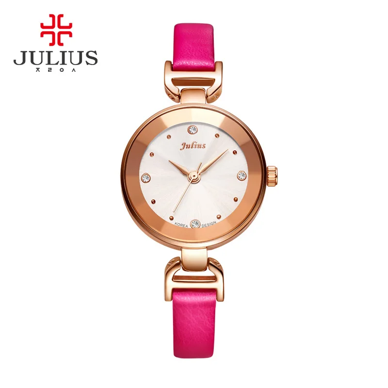 

JULIUSI Brand Luxury High Quality Quartz Leather Wrist Bracelet Fashion Women Watch Ladies Wristwatch Relojes Mujer Montre Femme