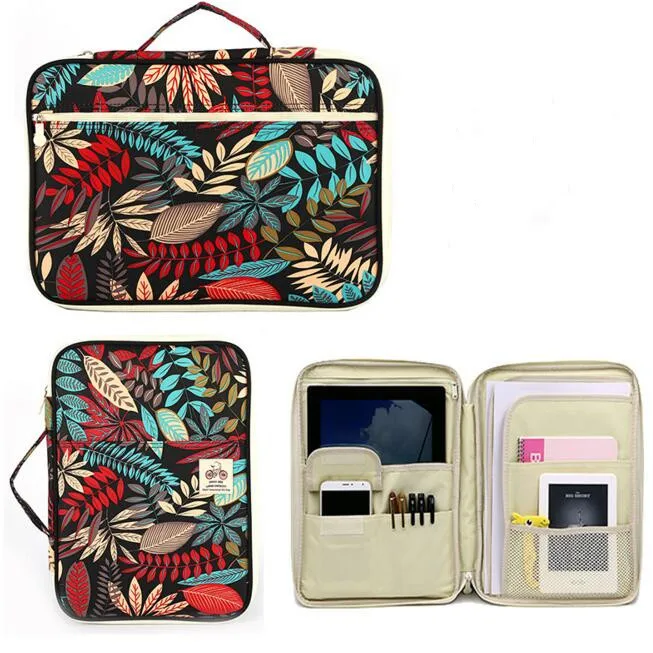 

Waterproof Canvas A4 File Folder Document Organizer Bag Magazine Book Folder Storage Bag For Men Women Office Business Bag Gift
