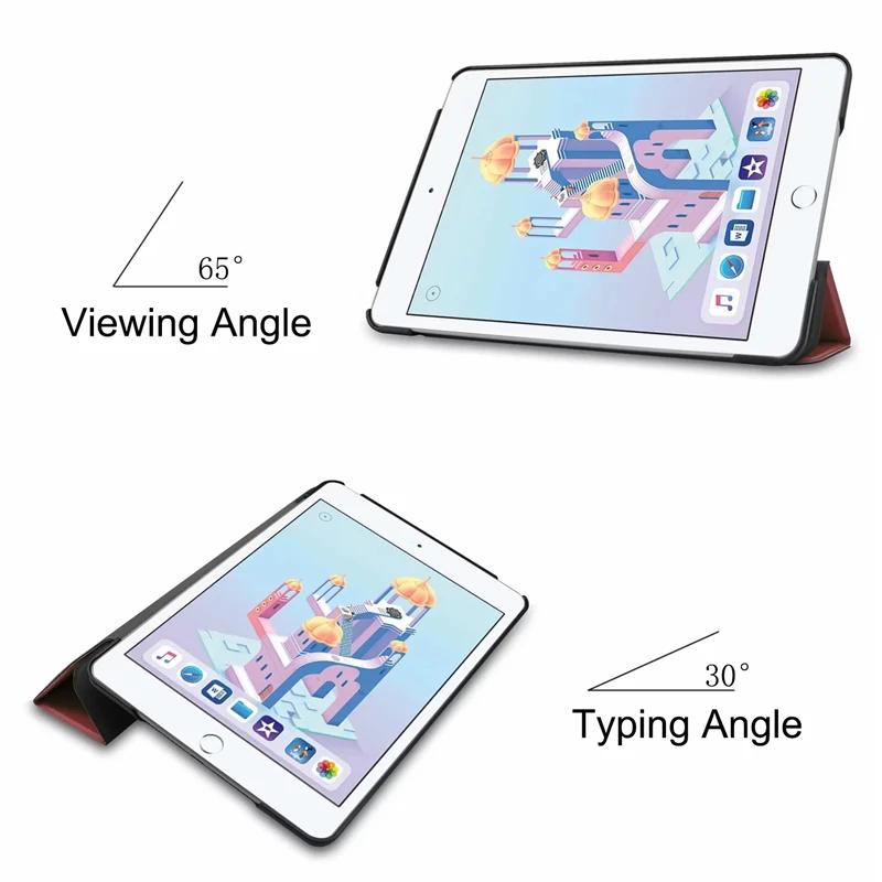 US $456.00 100Pcslot SlimFit Leather Smart Stand Back Magnetic Cover with Auto Wake amp Sleep Function for Apple iPad mini 5 2019 Release