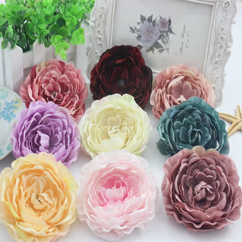

8 cm 2 PC multicolor silk lotus lu artificial flowers wedding household adornment Mariage simulation flowers
