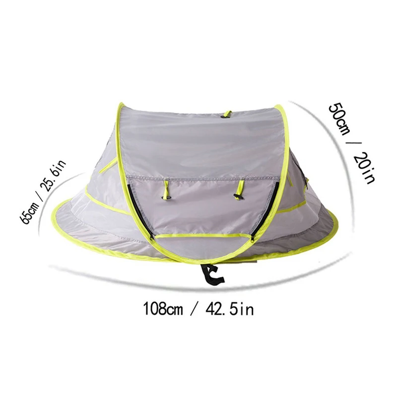 Portable Baby Bed Toy Beach Tent UPF 50+ Sun Shelter Folding Play House Ball Pool Tipi For Outdoor Travel Bed Mosquito Net Toy (3)
