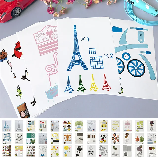 Special Offers 3D printing pen graffiti board template copy board 20 random special paper 3D pen graffiti template Special Offers 3D printing pen graffiti board template copy board 20 random special paper 3D pen graffiti template