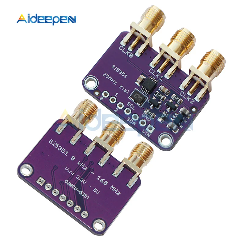 Плата для генератора часов Si5351A Si5351 I2C постоянный ток 3 5 В 5351 160 МГц|Генераторы