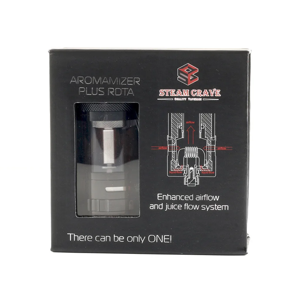E Cigarette Vape Tank Steam Crave Aromamizer Plus 10ml Rdta 30mm Real