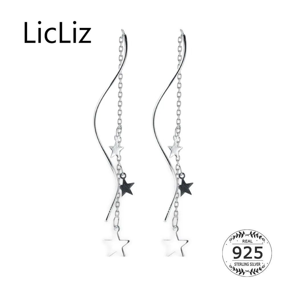Lililiz новые серьги подвески из стерлингового серебра 925 пробы с белыми и черными
