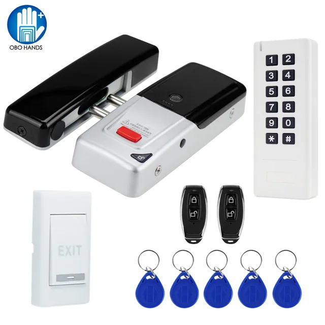 New Arrival 433MHz Wireless Electric Lock Remote Control Mortise Lock With RFID Keypad