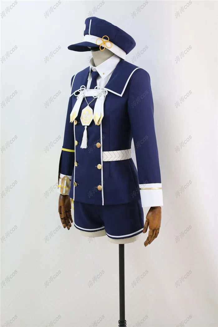 Лидер продаж Аниме Touken Ranbu онлайн Косплэй костюм для взрослых Для женщин Для мужчин Голубой цвет Военная Униформа форма COS Костюмы