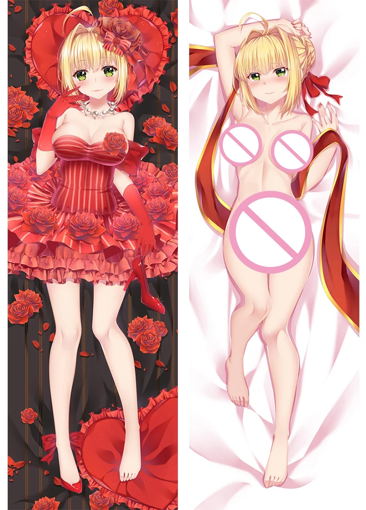 Новогодняя японская аниме FGO Fate/Apocrypha Saber Нерон Клавдий дакимакура наволочка