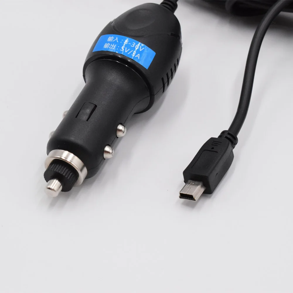 XCGaoon 10 шт 5V 3A мини-usb зарядное устройство для авто с контрастным Зарядное устройство для Видеорегистраторы для автомобилей Камера/gps вход переменного тока DC 8В до 36В, кабель Длина 4,5 m(14.7ft