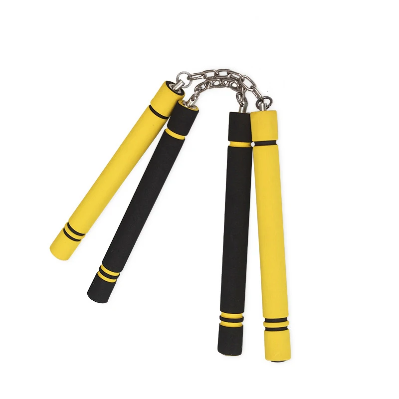 ZOOBOO кунг-фу Nunchakus боевое искусство защитная пена Nunchakus губка двойная дубинка с цепочкой из нержавеющей стали