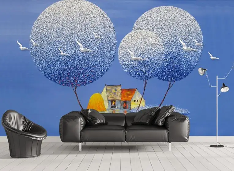 Пользовательские 3d обои стены лес пейзаж для гостиной спальни фон улучшения