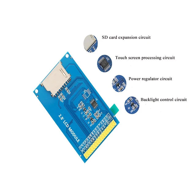 Display LCD TFT 3.5 Pollici ILI9486 - Touch Resistivo 480x320 Per Arduino | Con Slot SD