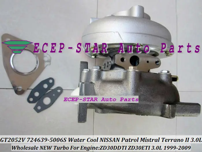 Вода Turbo GT20 724639-5006 S 705954-0013 705954 724639 турбонагнетатель для Nissan Patrol Mistral Y61 TERRANO ZD30DDTI ZD30ETI 3.0L