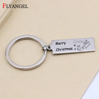 

Fashion Christmas Keychain Merry Christmas Santa Claus Key Chain for Women Men Family Car Bag Key Ring Jewelry Christmas Gifts