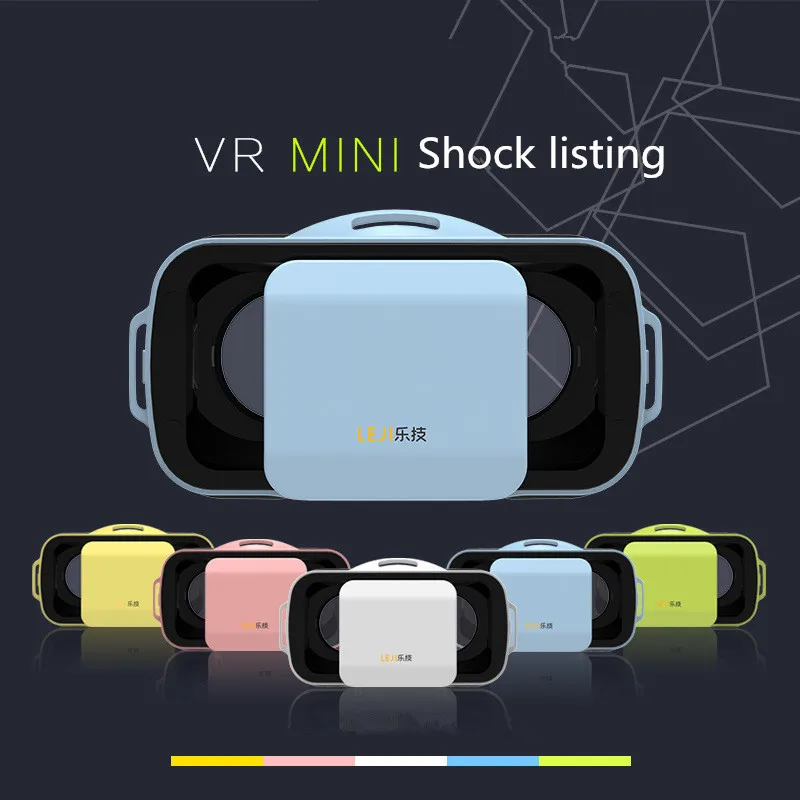 Дизайн виртуальной реальности красочные VR мини 3D очки VRBOX для 4,5-5,5 дюймов Android ios смартфон