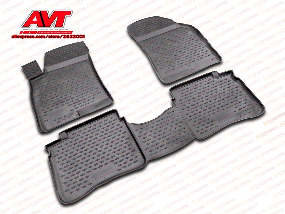 Floor mats for Hyundai Sonata V 2001 2004 4 pcs rubber rugs non slip