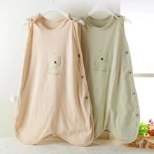 Y55 Pure organic cotton vest baby sleeping bag anti lock is kicking paragraph Spring Summer Blanket