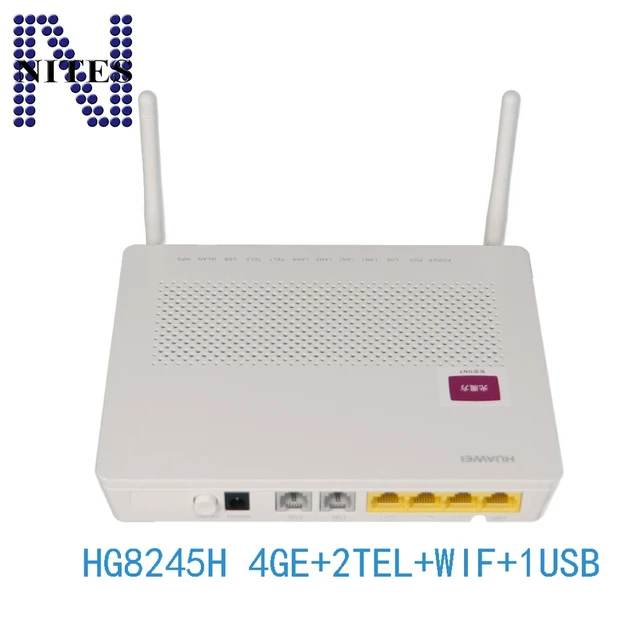 Lysee Equipos de fibra óptica - HG8245H GPON ONU ONT FTTX HGU Modo de  router 4GE+2Tel+1USB+5dBi WiFi misma función que EG8245H EG8245H5 GPON ONU  ONT : : Herramientas y Mejoras del Hogar