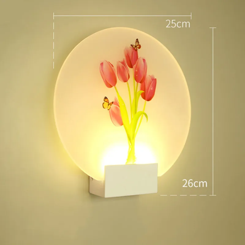 SuperNight 6W European LED Wall Lamp Mural Night Light Modern Aisle Living Room Bedroom Bedside Lamp for Home Hotel Decoration (7)