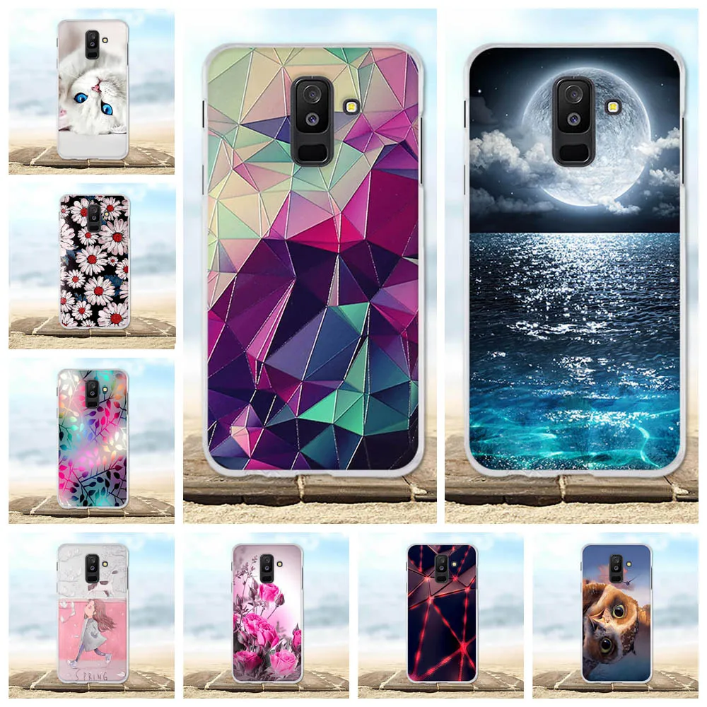 

For Samsung Galaxy A6 Plus 2018 Case Silicone Cover For Samsung A9 Star Lite Case Flower 3D For Samsung A6 Plus 2018 Phone Cases
