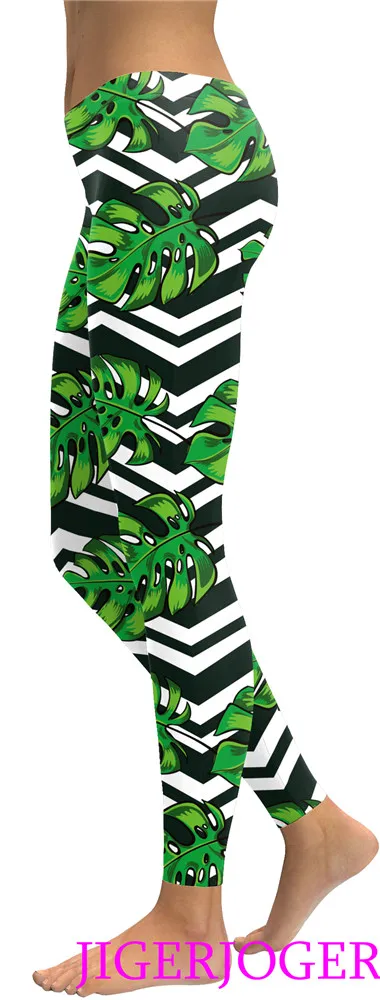 Green pope Palm leave legging (3)