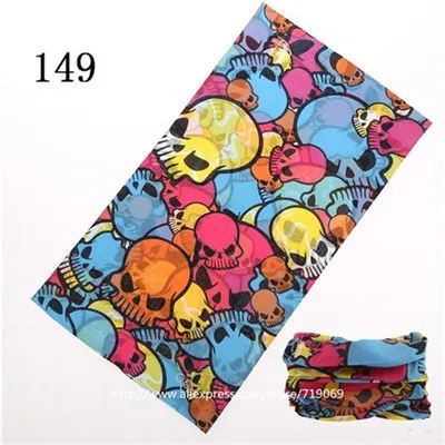 Skull Series Bandanas Sport Bicycle Motorcycle Variety Turban Magic Headband Veil Multi Head Scarf Scarves Face Mask Wrap mens navy scarf