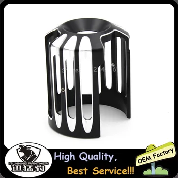 

New Motorcycle Black And Chrome Cast Machine Oil Grid Billet Aluminum Oil Filter Cover Fit For Harley Motorcycles All Models