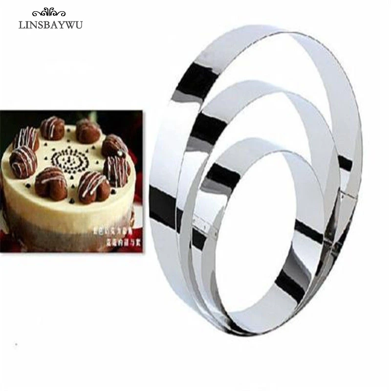

LINSBAYWU 3pcs Stainless Steel Round Circle Cookie Fondant Cake Gum Paste Mould Cutter New