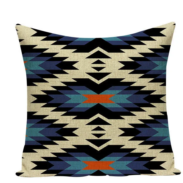 Чехлы для подушек с геометрическим рисунком, уличные подушки на заказ, льняная наволочка, домашний декор, марокканская декоративная наволочка для подушки, чехол - Цвет: L590-14