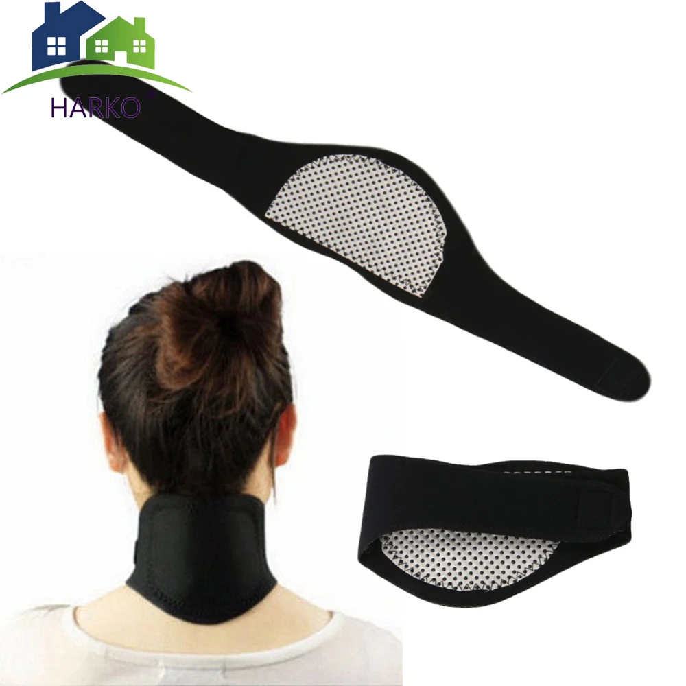 Self Heating Tourmaline Neck Support Belt Therapy Brace Neck