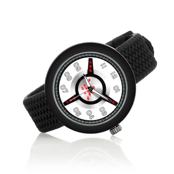 

Silicone Black Strap Watches VK Luxury Wristwatch Mens Casual Quartz Business Sport Watch Relogio Masculino Esportivo Horloges