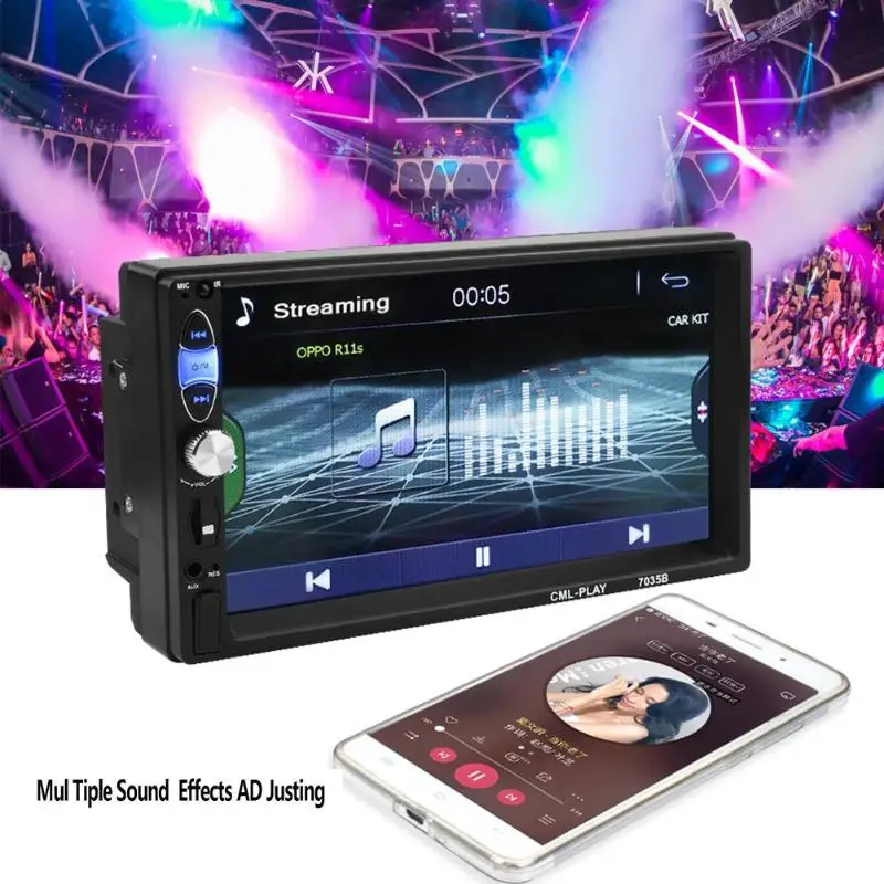 VODOOL 7 дюймов 2DIN в приборной панели Bluetooth стерео MP5 плеер FM радио MP3 музыка