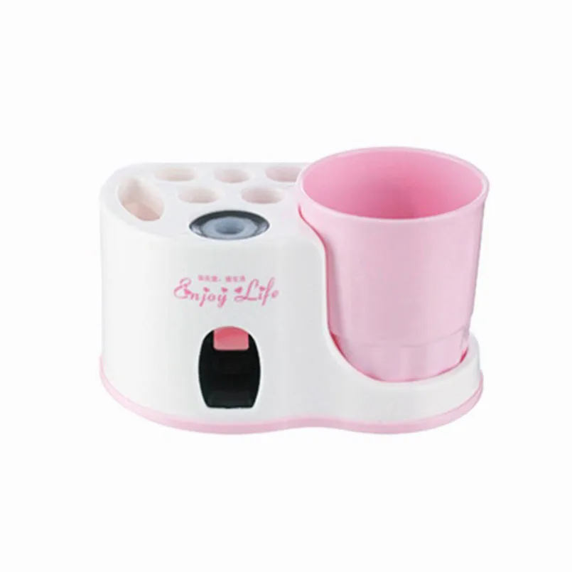 New Toothbrush Holder Vacuum Toothpaste Dispenser Automatic Toothpaste Bathroom Accessories