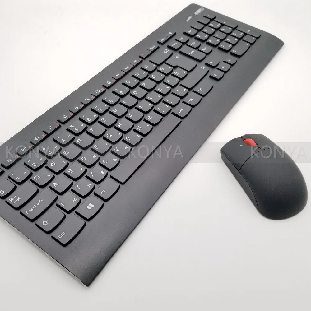Новинка для Lenovo Thinkpad ультра тонкая беспроводная немецкая клавиатура KBRF3971 W/Mouse