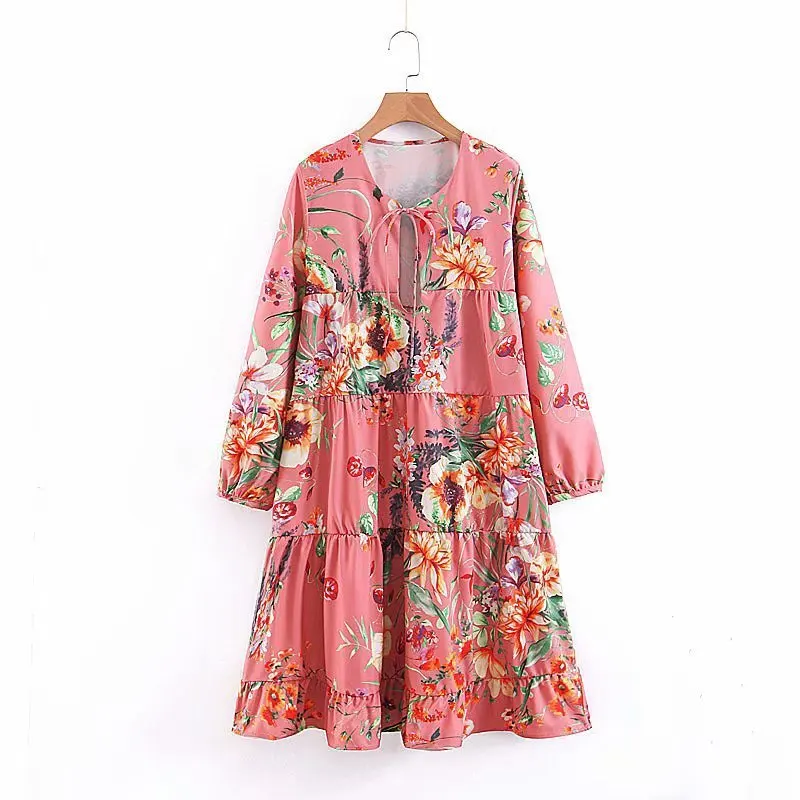 

XL45-2078 European and American Fashion Wind Printed Dresses