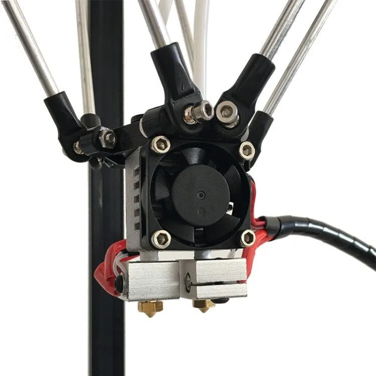 Новейший дизайн HE3D полностью металлический экструдер hotend K200 Двойные головки delta DIY 3d принтер комплект-поддержка мульти материал