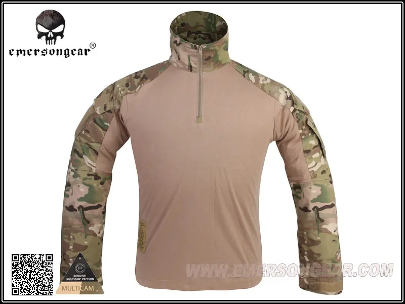 Для мужчин охота страйкбол одежда Emerson Тактический G3 рубашка мультикам боевой военная Gen3 MC EM8567