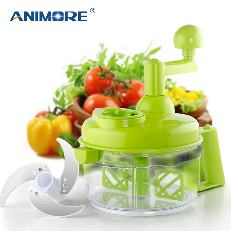 

ANIMORE Multifunctional Manual Chopper Blender For Meat Vegetable Convenient Blender Mixer Food Grinder Chopper FP-07